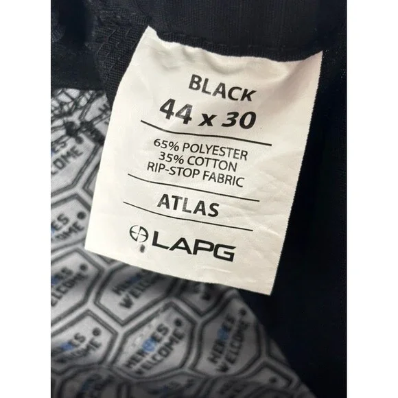 LAPG Atlas Men's Tactical Cargo Pants 44X30 Black - Picture 5 of 8